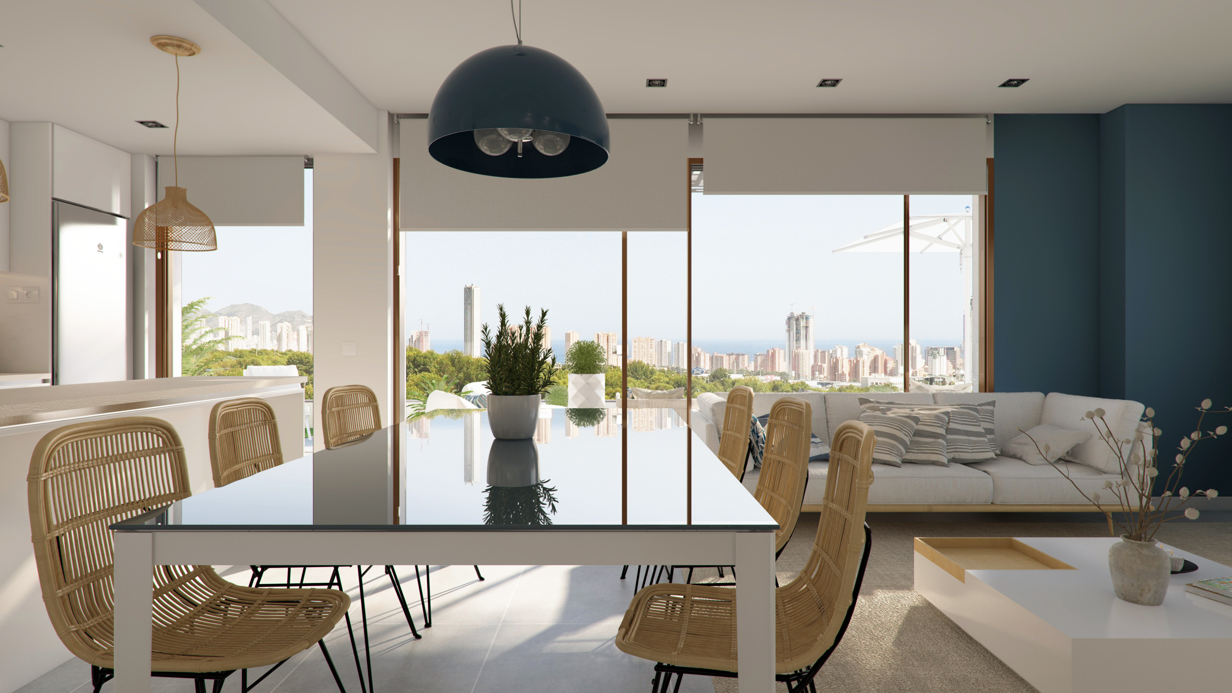 Appartement met uitzicht op zee en Benidorm te koop